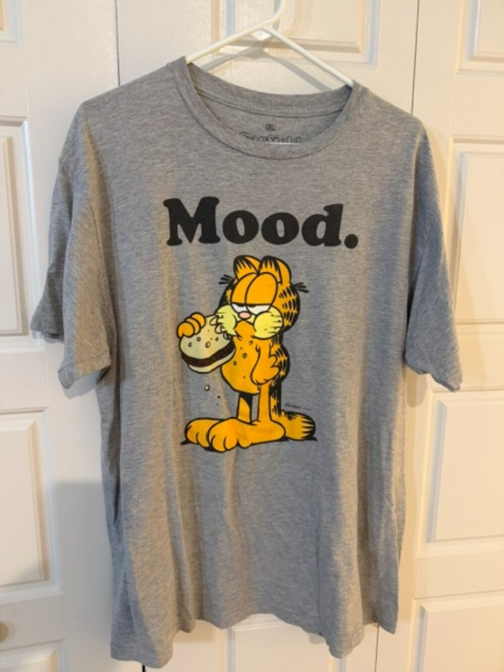XL Grey Garfield "Mood" T-Shirt